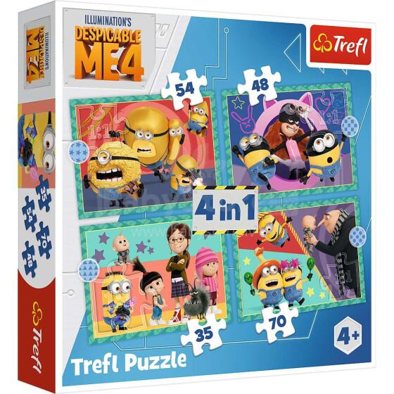 TREFL MINIONS Puslede komplekt, 4 tk, Minionid