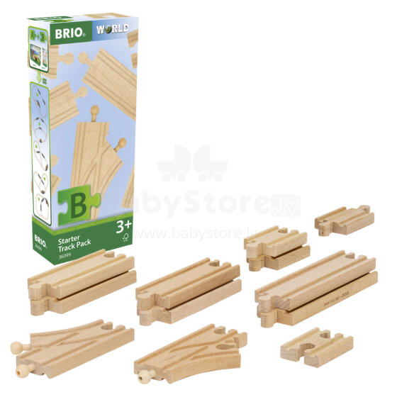 BRIO WORLD startera sliežu komplekts, 36099