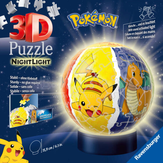 "RAVENSBURGER 3D puzle ""Nightlight Pok?mon"", 72 gab., 11547"