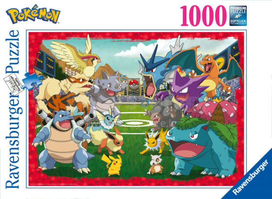 "RAVENSBURGER puzle ""Pokemon Showdown"", 1000 gab., 17453"