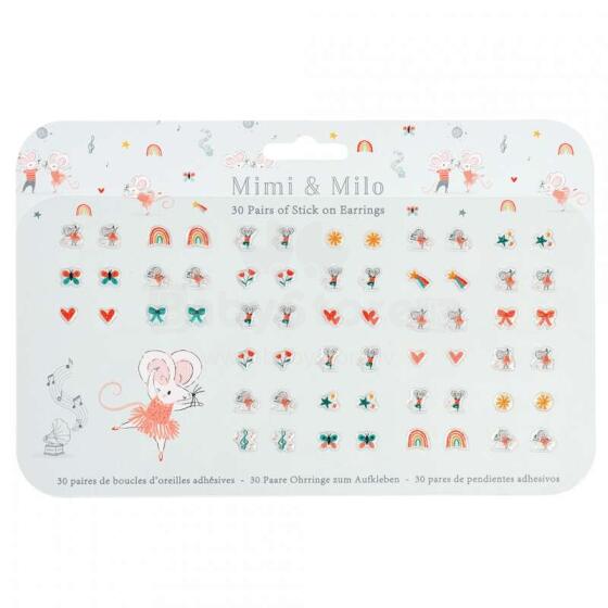 Mimi And Milo Stick On Earrings, Rex London