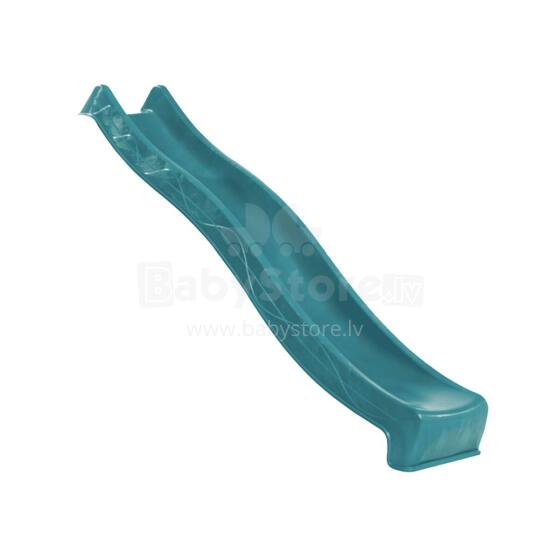 Turquoise slide, 290 cm