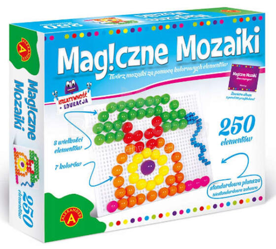 MAGICZNE MOZAIKI 250 ELEMENTÓW