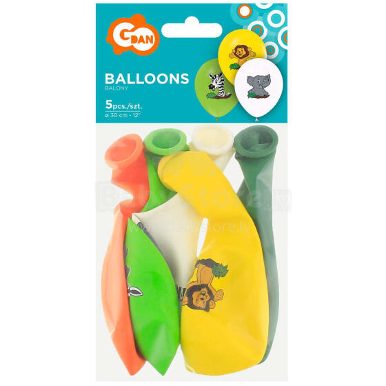 BALONY SAFARI 5 SZTUK