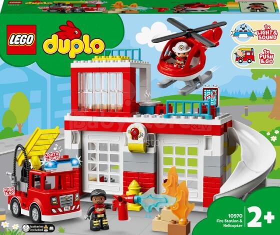 10970 LEGO® DUPLO® Town Ugunsdzēsēju depo un helikopters