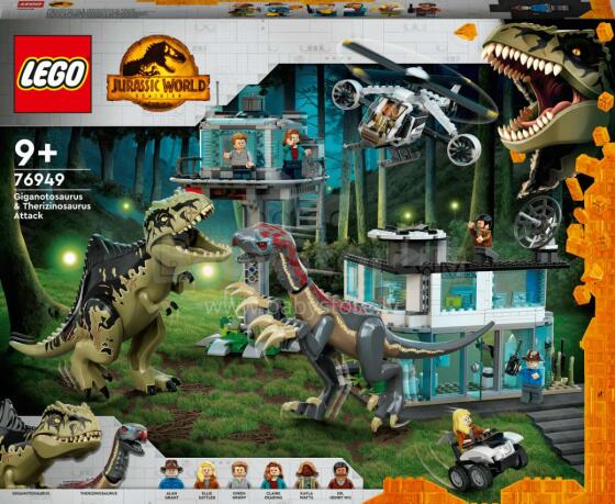 76949 LEGO® Jurassic World™ Giganotozaura un teriziniozaura uzbrukums