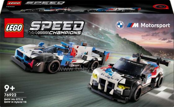 76922 LEGO® Speed Champions BMW M4 GT3 & BMW M Hybrid V8 sacīkšu auto