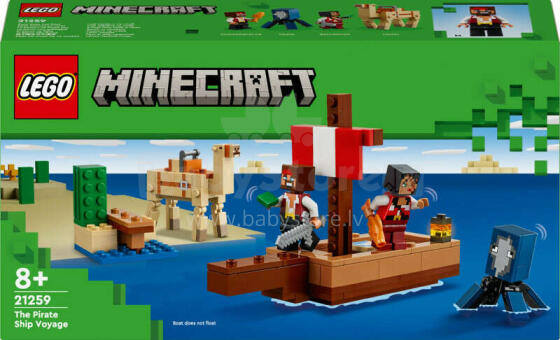 LEGO Minecraft pirātu kuģa kruīzs (21259)