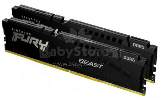 Kingston Fury Beast Black XMP 32GB [2x16GB 6400MHz DDR5 CL32 DIMM]