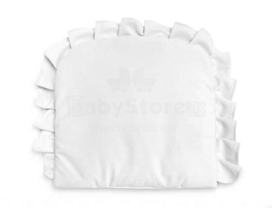 Pillow With a Frill – Velvet white