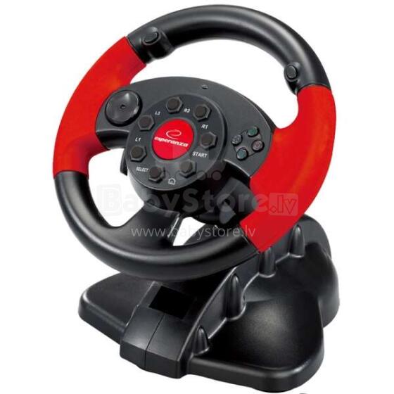 ESPERANZA GAMING STEERING WHEEL PC/PSX/PS2/PS3 USB HIGH OCTANE