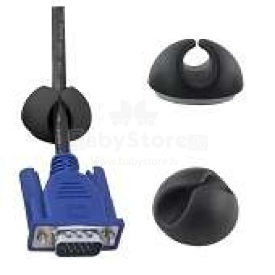 ESPERANZA MULTIPURPOSE CABLE CLIPS EBA101K BLACK