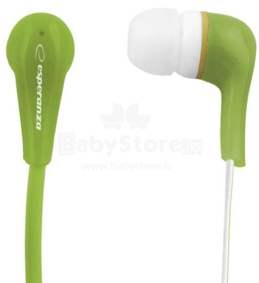 ESPERANZA STEREO EARPHONES LOLLIPOP GREEN