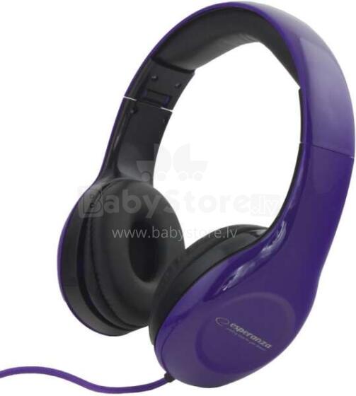 ESPERANZA STEREO AUDIO HEADPHONES SOUL VIOLET