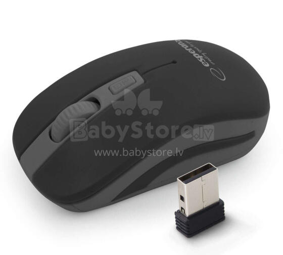 ESPERANZA WIRELESS 2.4GHZ OPTICAL MOUSE 4D USB URANUS BLACK/GRAY