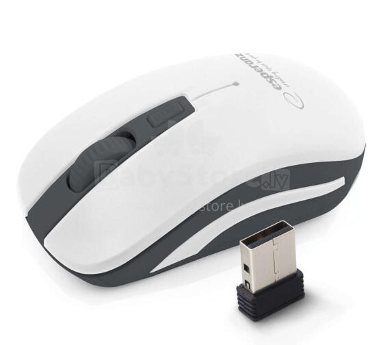 ESPERANZA WIRELESS 2.4GHZ OPTICAL MOUSE 4D USB URANUS WHITE/GREY