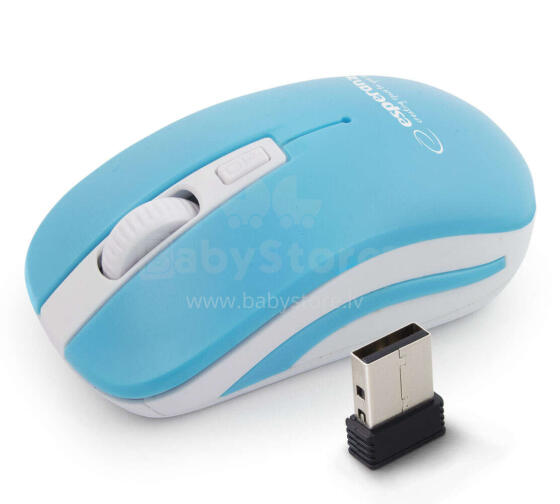 ESPERANZA WIRELESS 2.4GHZ OPTICAL MOUSE 4D USB URANUS BLUE/WHITE