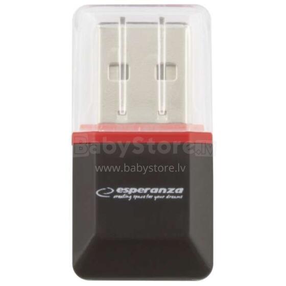 ESPERANZA MICRO SD USB 2.0 CARD READER BLACK