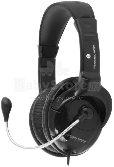 ESPERANZA STEREO HEADPHONES WITH MICROPHONE MENUET