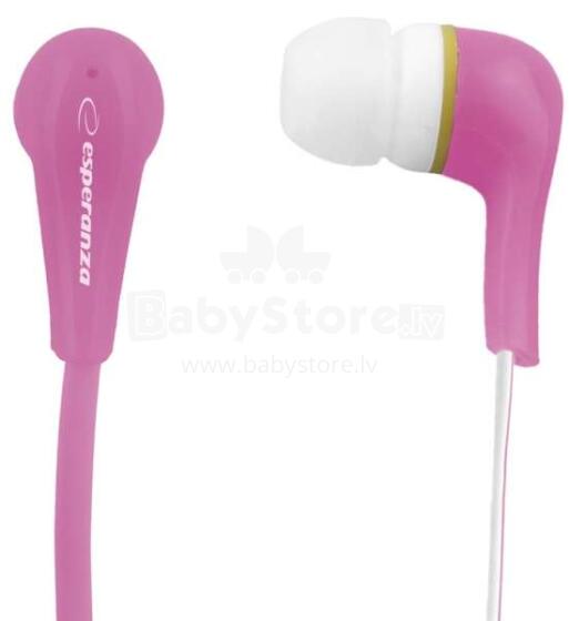 ESPERANZA STEREO EARPHONES LOLLIPOP PINK