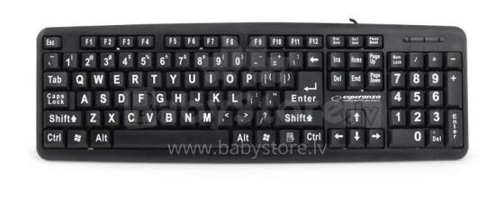 ESPERANZA WIRED BIG LETTERS USB KEYBOARD FLORIDA