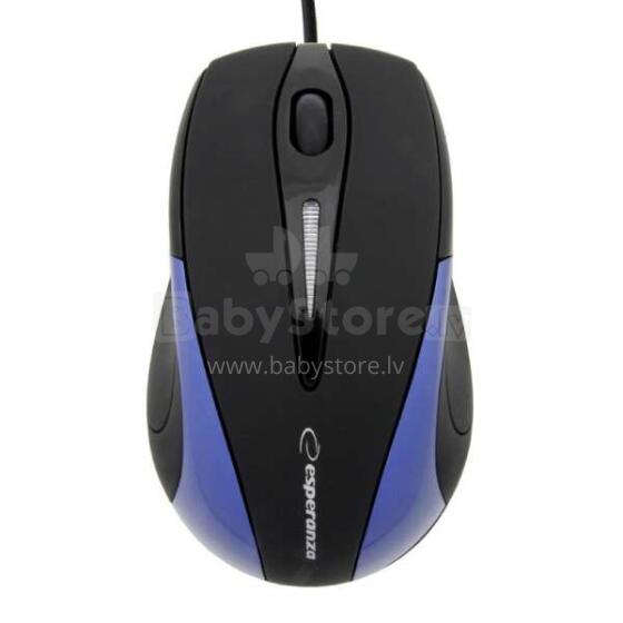 ESPERANZA SIRIUS 3D WIRED OPTICAL MOUSE USB BLACK/BLUE