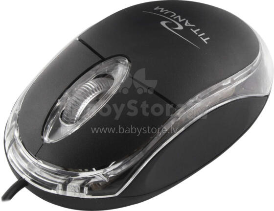 TITANUM RAPTOR 3D WIRED OPTICAL MOUSE USB BLACK