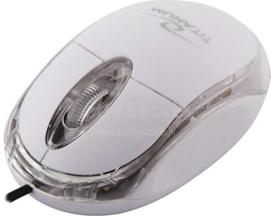 TITANUM RAPTOR 3D WIRED OPTICAL MOUSE USB WHITE