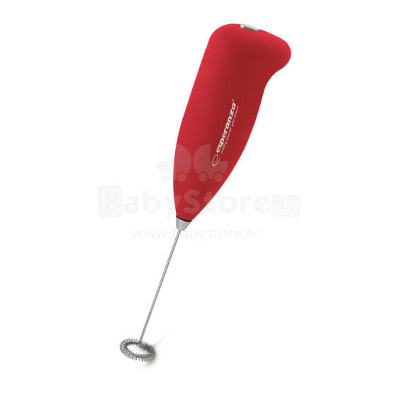 ESPERANZA MINI MILK FROTHER LATTE RED