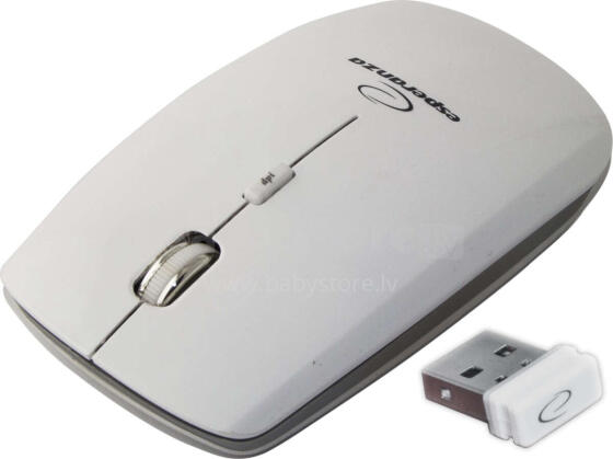 ESPERANZA WIRELESS 2.4GHZ OPTICAL MOUSE 4D USB SATURN WHITE