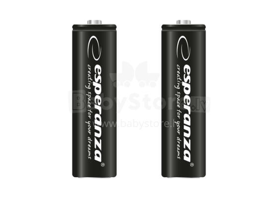 ESPERANZA RECHARGEABLE HIGH CAPACITY BATTERIES Ni-MH AA 2600MAH 2PCS.
