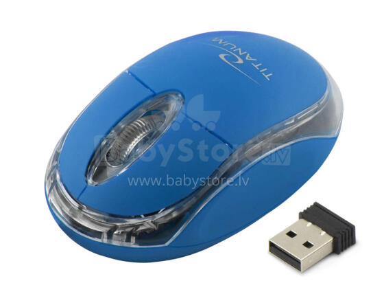 TITANUM WIRELESS 2.4GHZ OPTICAL MOUSE 3D USB CONDOR BLUE
