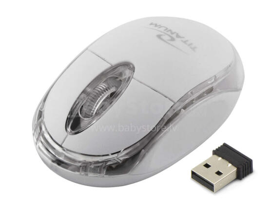 TITANUM WIRELESS 2.4GHZ OPTICAL MOUSE 3D USB CONDOR WHITE
