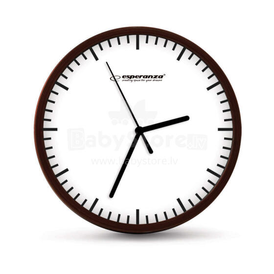 ESPERANZA WALL CLOCK  BUDAPEST  WHITE 