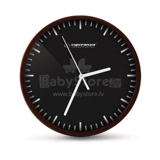 ESPERANZA WALL CLOCK  BUDAPEST BLACK