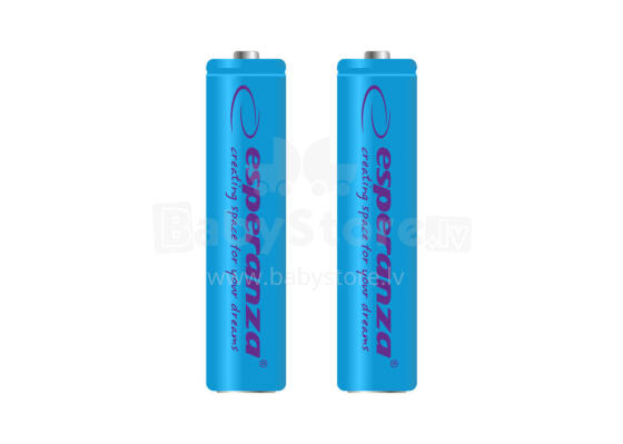 ESPERANZA RECHARGEABLE BATTERIES Ni-MH AAA 1000MAH 2PCS.