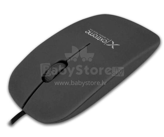 EXTREME USB-C WIRED 3D OPTICAL MOUSE LACERTA BLACK