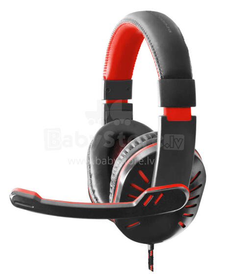 ESPERANZA HEADPHONES FOR GAMERS WITH MICROPHONE CROW RED