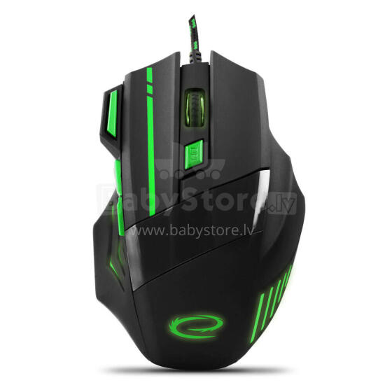 ESPERANZA WIRED MOUSE FOR GAMERS 7D OPT. USB MX201 WOLF GREEN