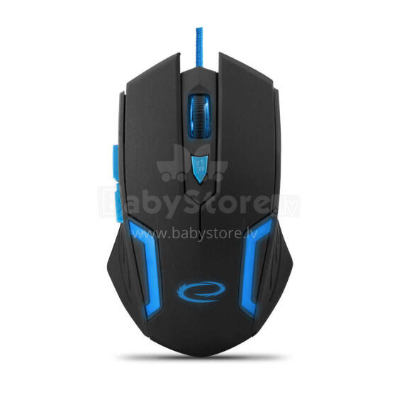 ESPERANZA WIRED MOUSE FOR GAMERS 6D OPT. USB MX205 FIGHTER BLUE