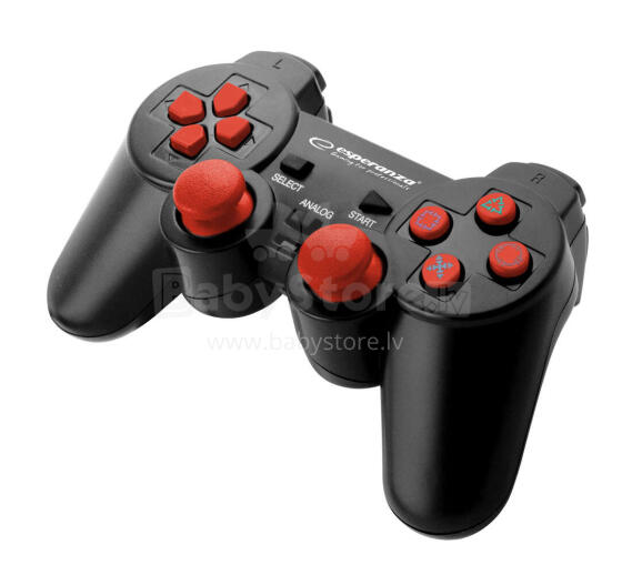 ESPERANZA GAMEPAD PS3/PC USB TROOPER BLACK/RED