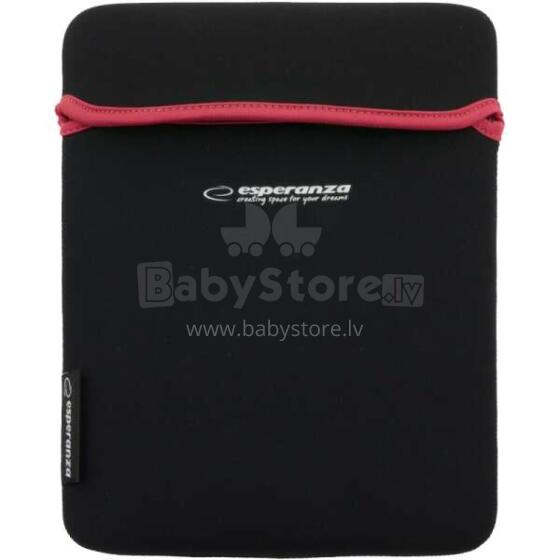 ESPERANZA NEOPRENE BAG FOR TABLET 9.7" ET172R BLACK/RED