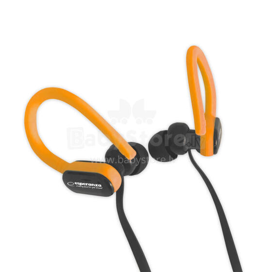 ESPERANZA EARPHONES WITH MICROPHONE EH197KO BLACK/ORANGE