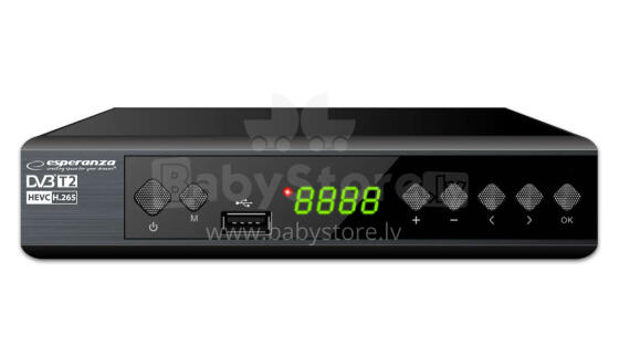 ESPERANZA DVB-T2 H.265/HEVC DIGITAL TERRESTRIAL TV RECEIVER EV111P