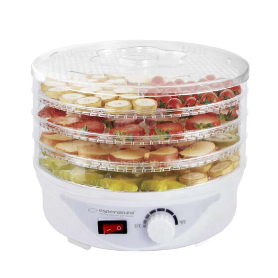 ESPERANZA FOOD DEHYDRATOR FOR MUSHROOMS, FRUITS, VEGETABLES, HERBS AND FLOWERS DÉLICATESSE