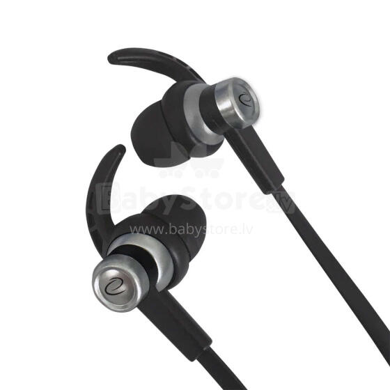 ESPERANZA EARPHONES WITH MICROPHONE AND VOLUME CONTROL EH201 BLACK/SILVER