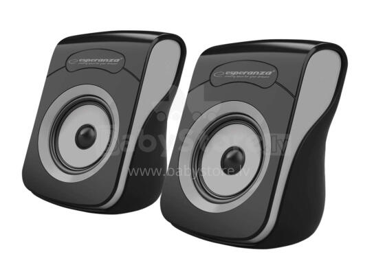 ESPERANZA USB STEREO SPEAKERS 2.0 FLAMENCO BLACK/GREY