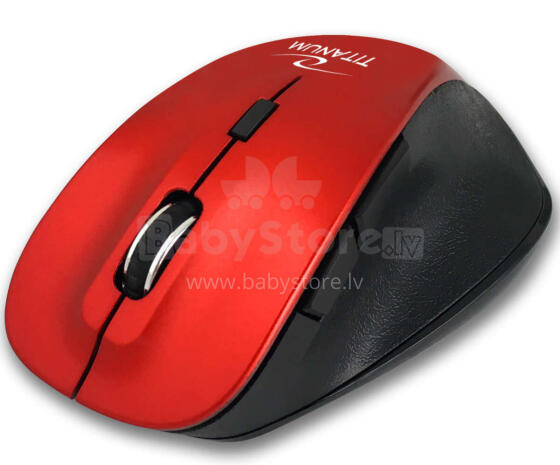 TITANUM WIRELESS BLUETOOTH OPTICAL MOUSE 6D FORNAX RED