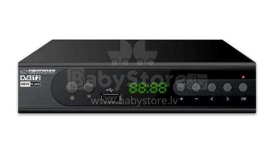 ESPERANZA DVB-T2 H.265/HEVC DIGITAL TERRESTRIAL TV RECEIVER EV106P