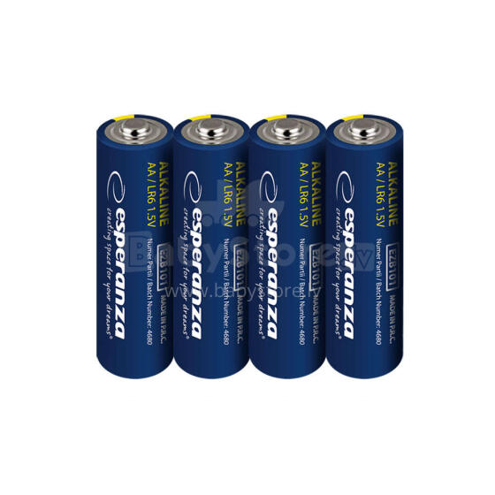 ESPERANZA ALKALINE BATTERIES AA 4PCS. BLISTER